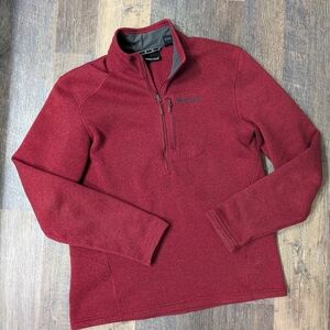 Marmot 1/2 Zip Red Pullover Mens Large